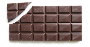 Glücklich abgenommen durch Schokoladendiät? Schokoladetafel