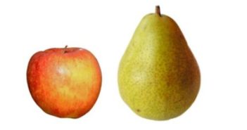 Apfel- oder Birnen-Form: der Waist-To-Hip-Ratio Apfel- oder Birnenform