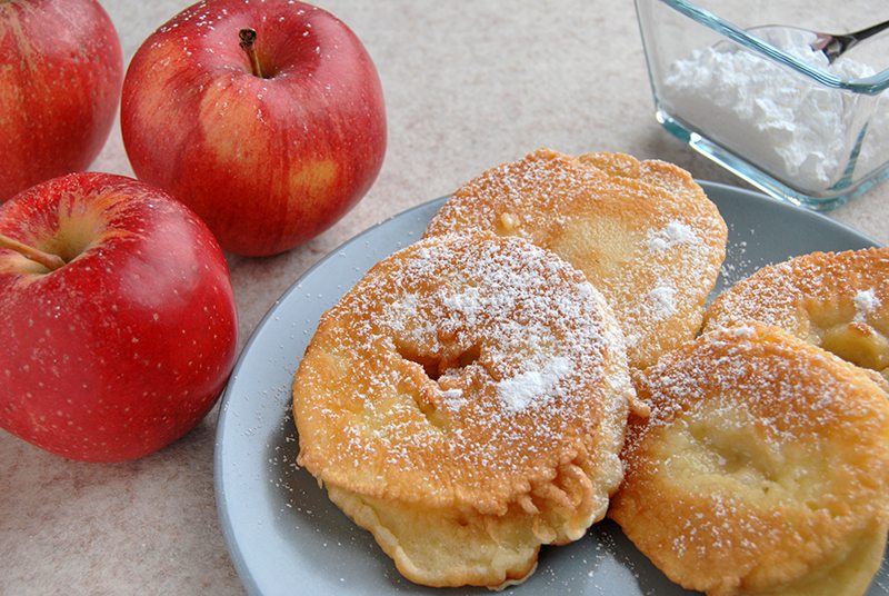 Einfaches Rezept gebackene Apfelspalten | Die Frische Küche