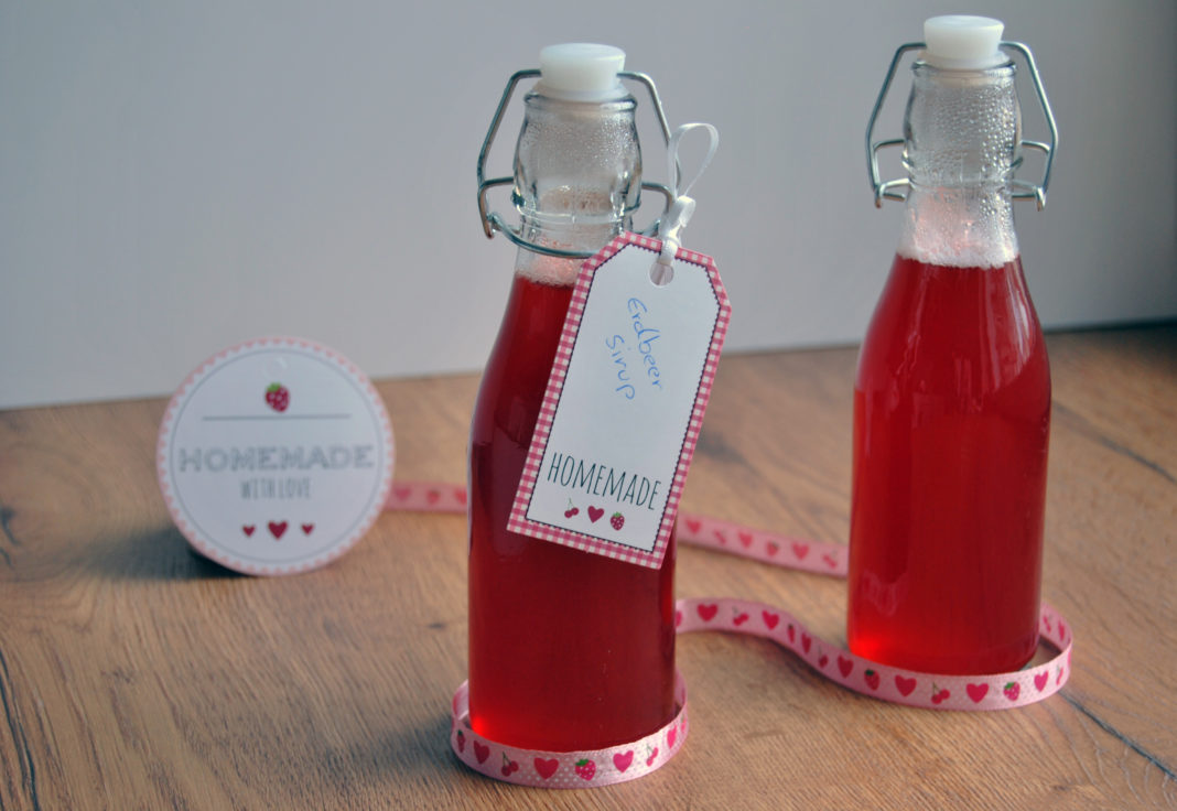 Rezept Erdbeersirup selber machen - Die Frische Küche