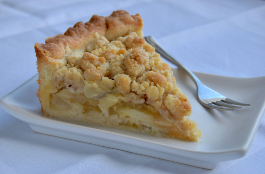 Rezept Apfelmus Torte mit Mürbteig und Streuseln - Die Frische Küche